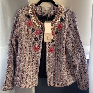 New NWT  summer of love Anthropologie blazer l